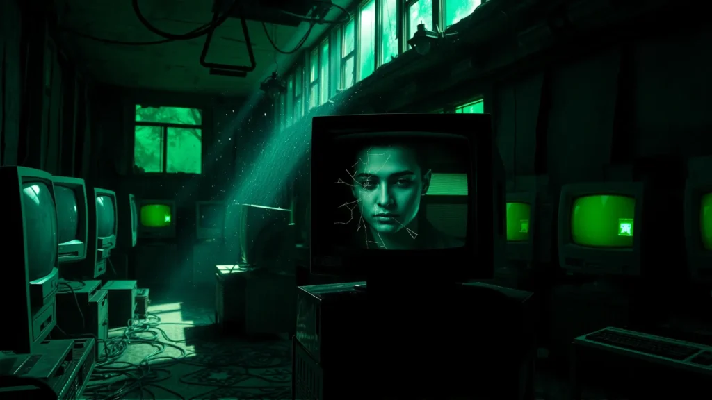 Un ciber café abandonado