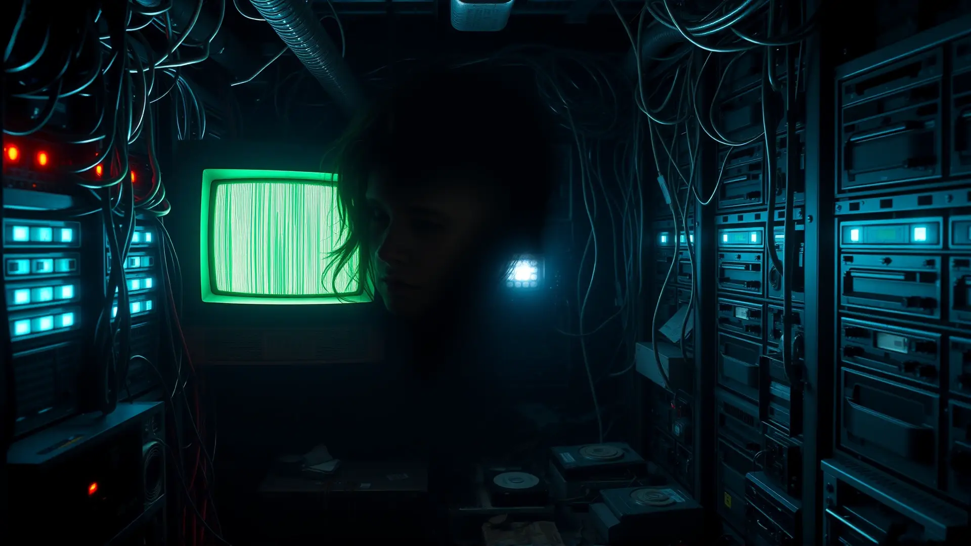 Horror digital y decadencia tecnológica en sombras