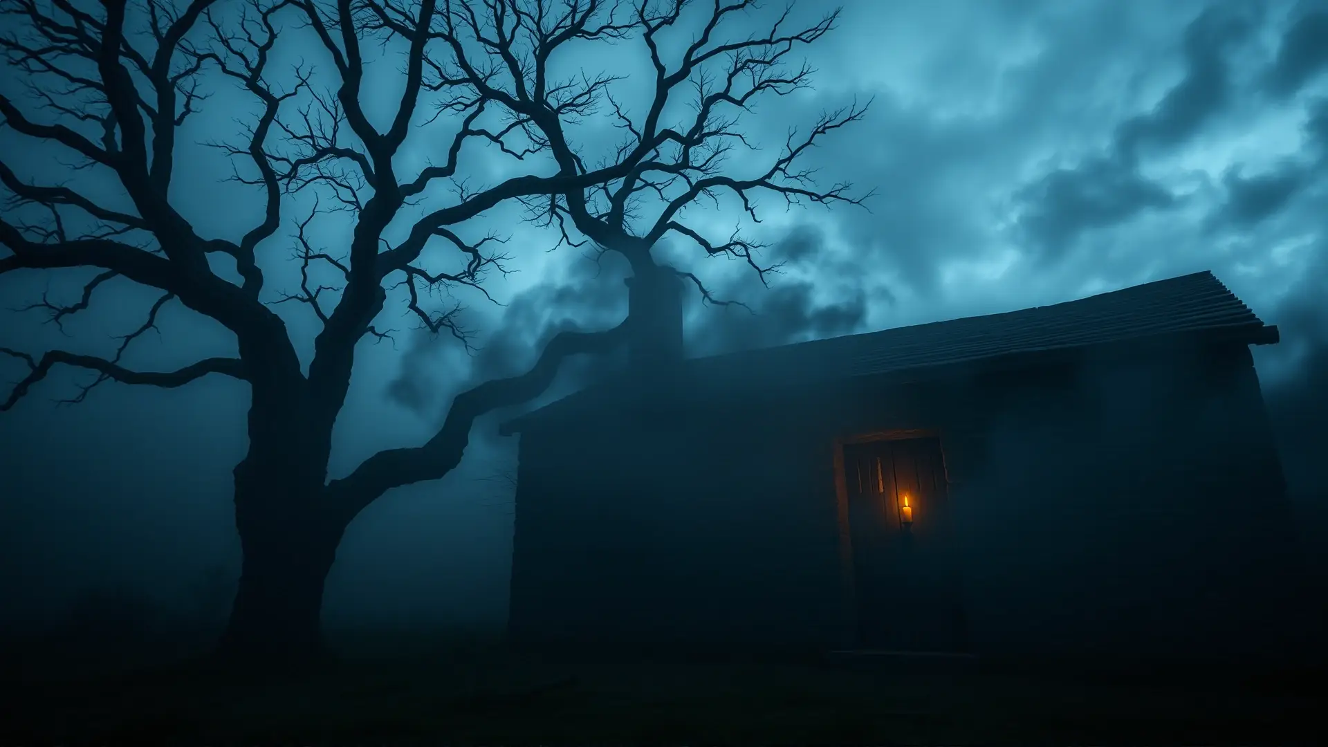 Un pazo gallego antiguo, misterioso y amenazante