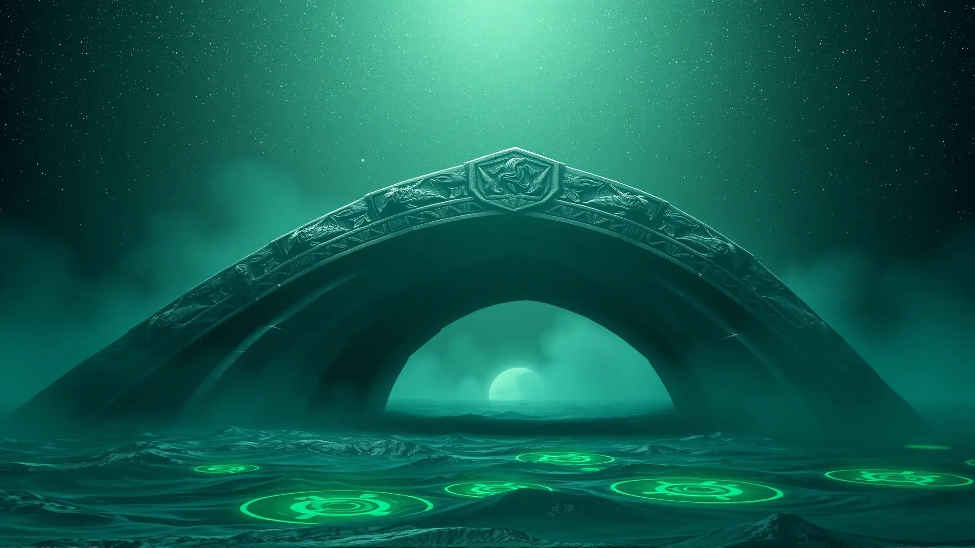 Un arco antiguo evoca horror cósmico