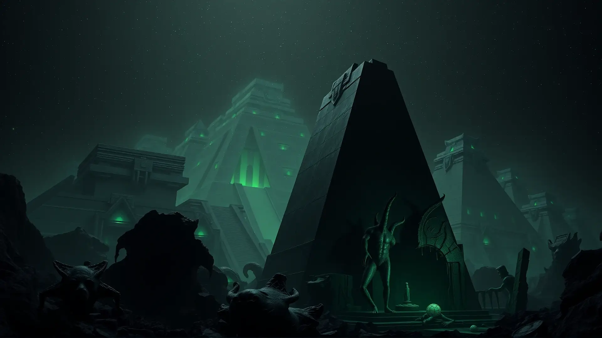 Ciudad alienígena y oscura inspira terror cósmico