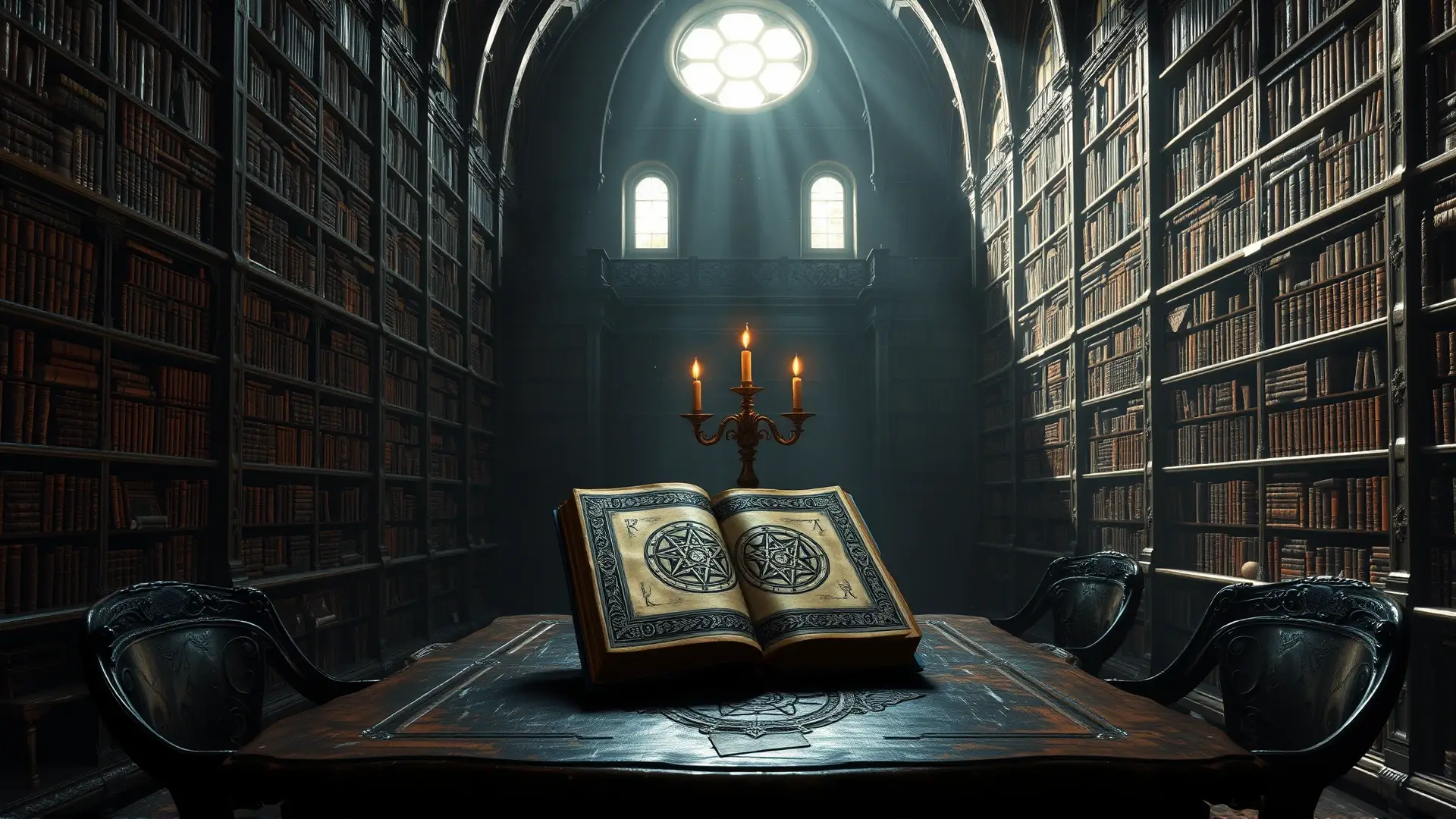 El Necronomicón irradia horror antiguo y prohibido