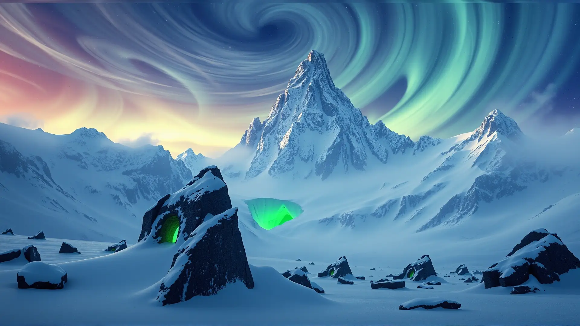 Montañas antárticas revelan ruinas ancestrales y horripilantes