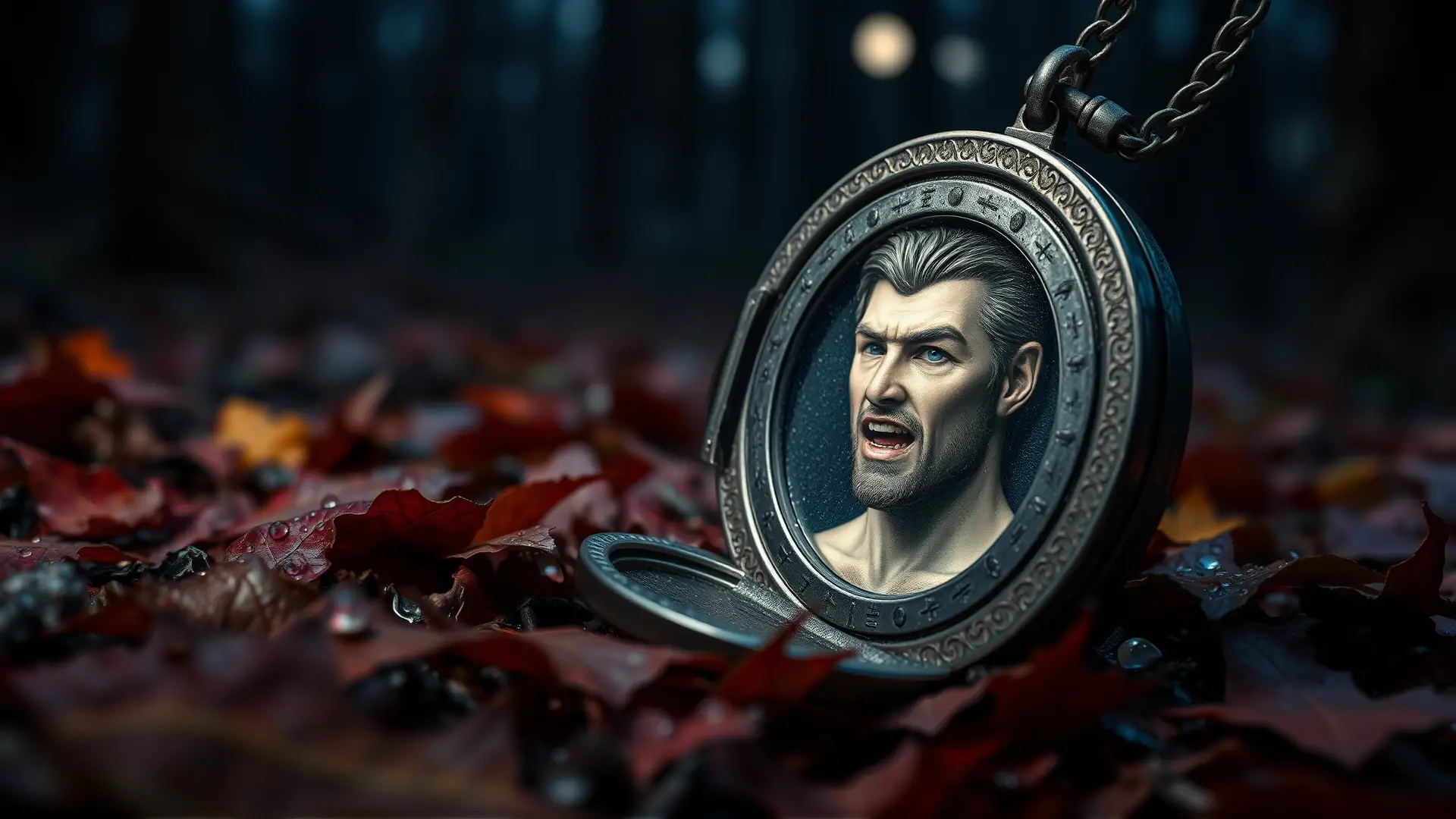 Un relicario revela una transformación lobuna sombría