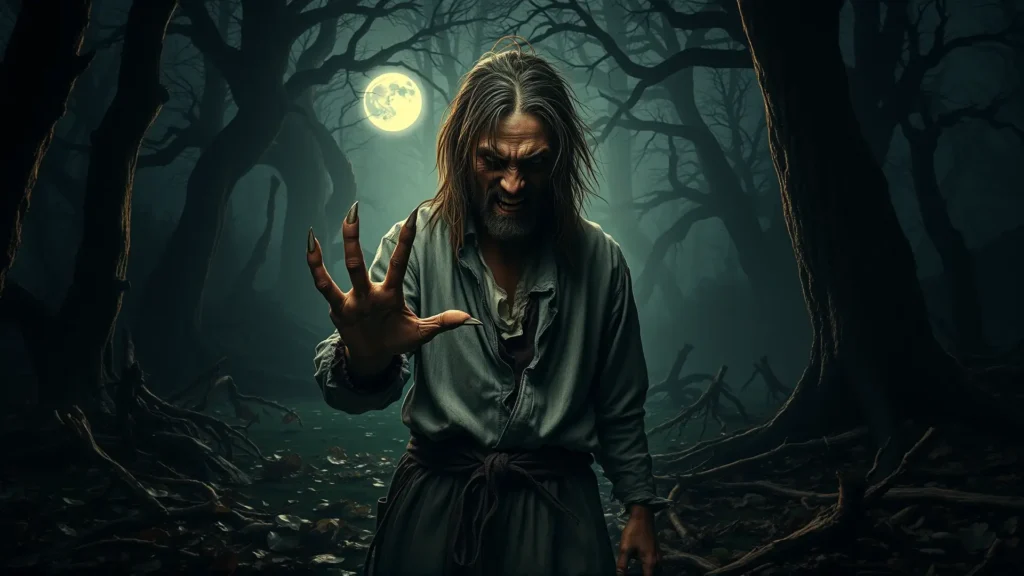 Hombre se transforma en lobo