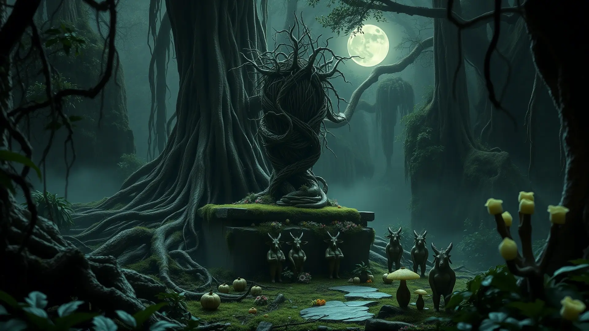 Santuario ancestral y oscuro evoca horror primigenio