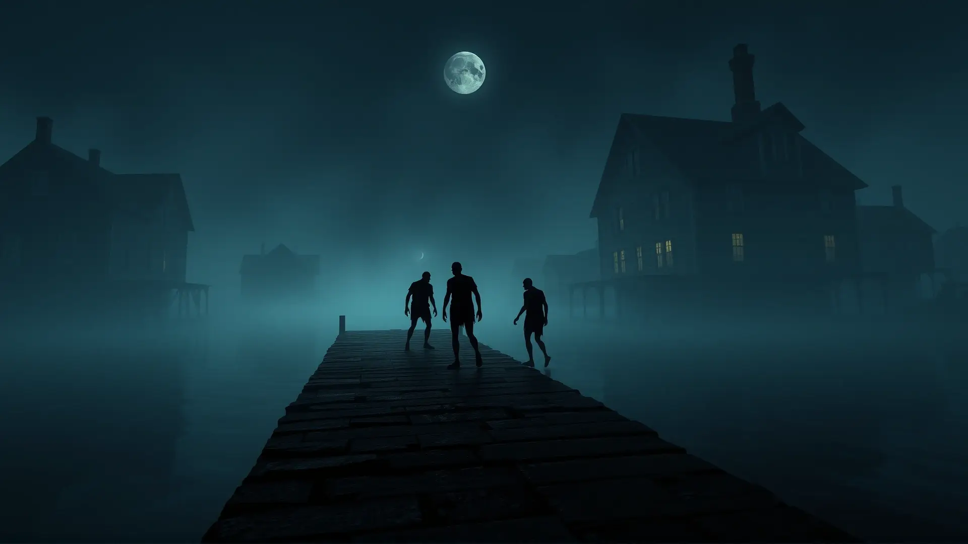 Un muelle sombrío evoca horror cósmico antiguo