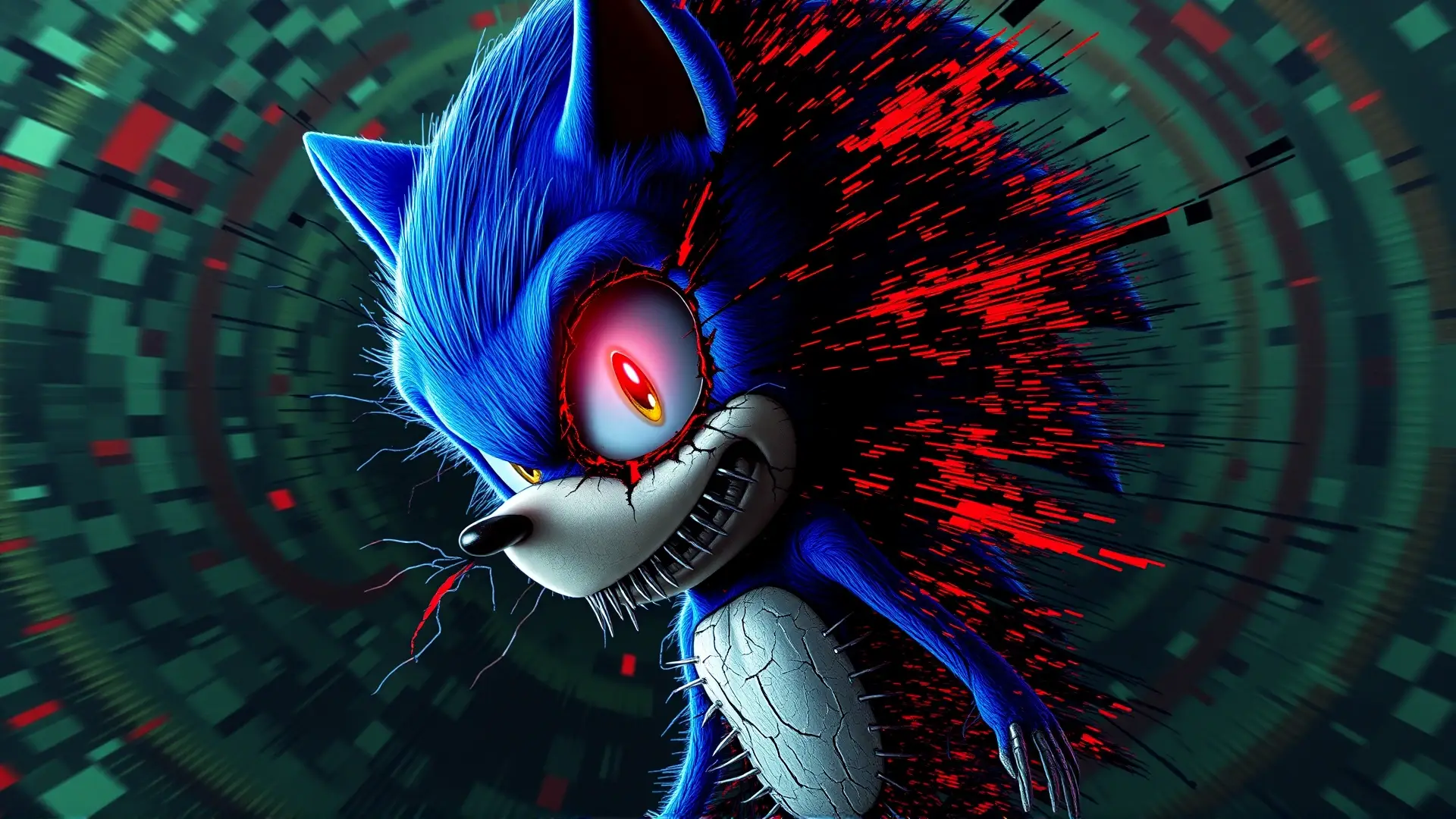 Sonic se descompone horriblemente en corrupción digital